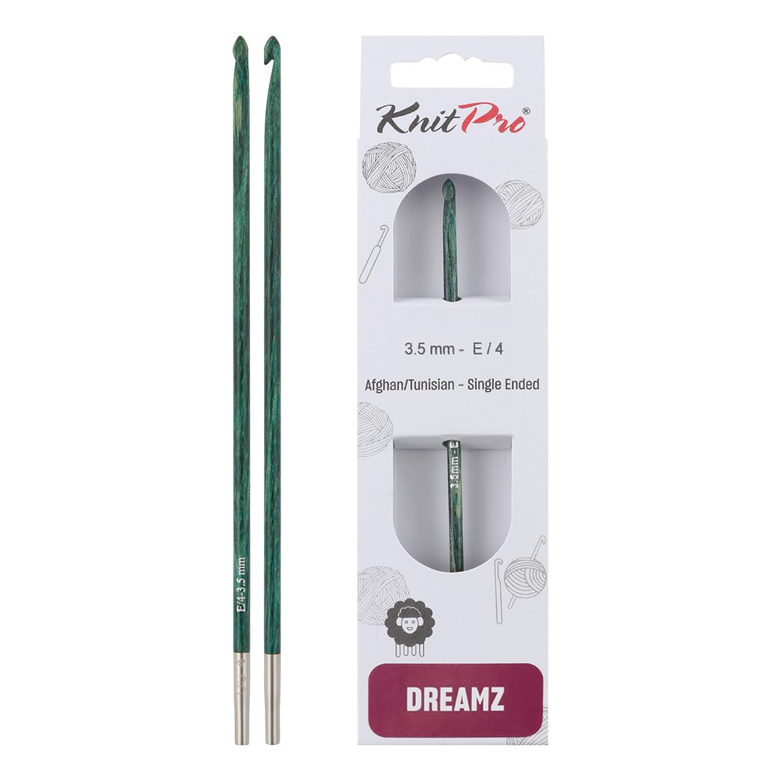 KnitPro Dreamz Afghan/Tunisian Crochet Hook | Size 3.50mm