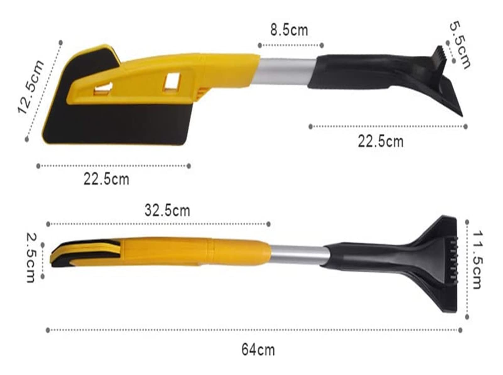 Brosse à Neige pour Voitures, Pelle grattoir à Glace 2 en 1, légère et Durable, pour Pare-Brise Auto SUV