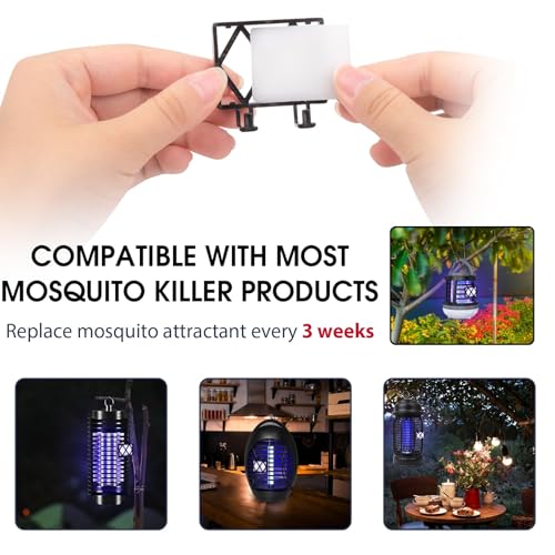 Image of 3 Mosquito Attractant Lures Bait Refill Cartridge with Hook for Bug Zapper | 3 Pack Bug Zapper Mosquito Attractant Bait, Great for Fruit Fly Traps for Indoors Outdoor to Trap and Increase Catch Rates