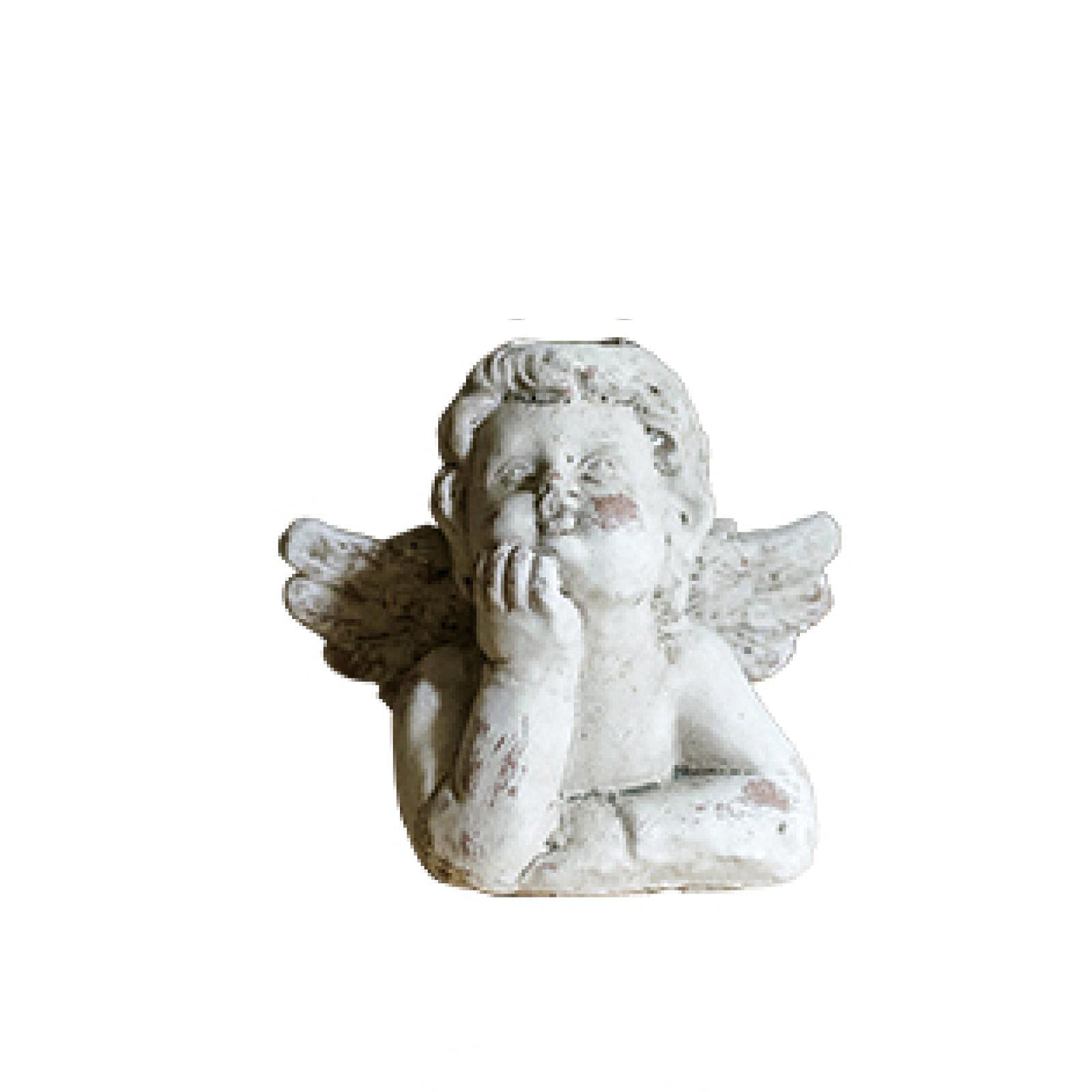Art Européen Cupidon Chandelier d'Ornement en Métal Patiné pour Cour