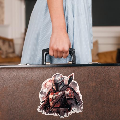 Image of SW Mandalorian Paint Splatter Sticker Decal Notebook Car Laptop 5.5 inchx5.25 inch (Color)