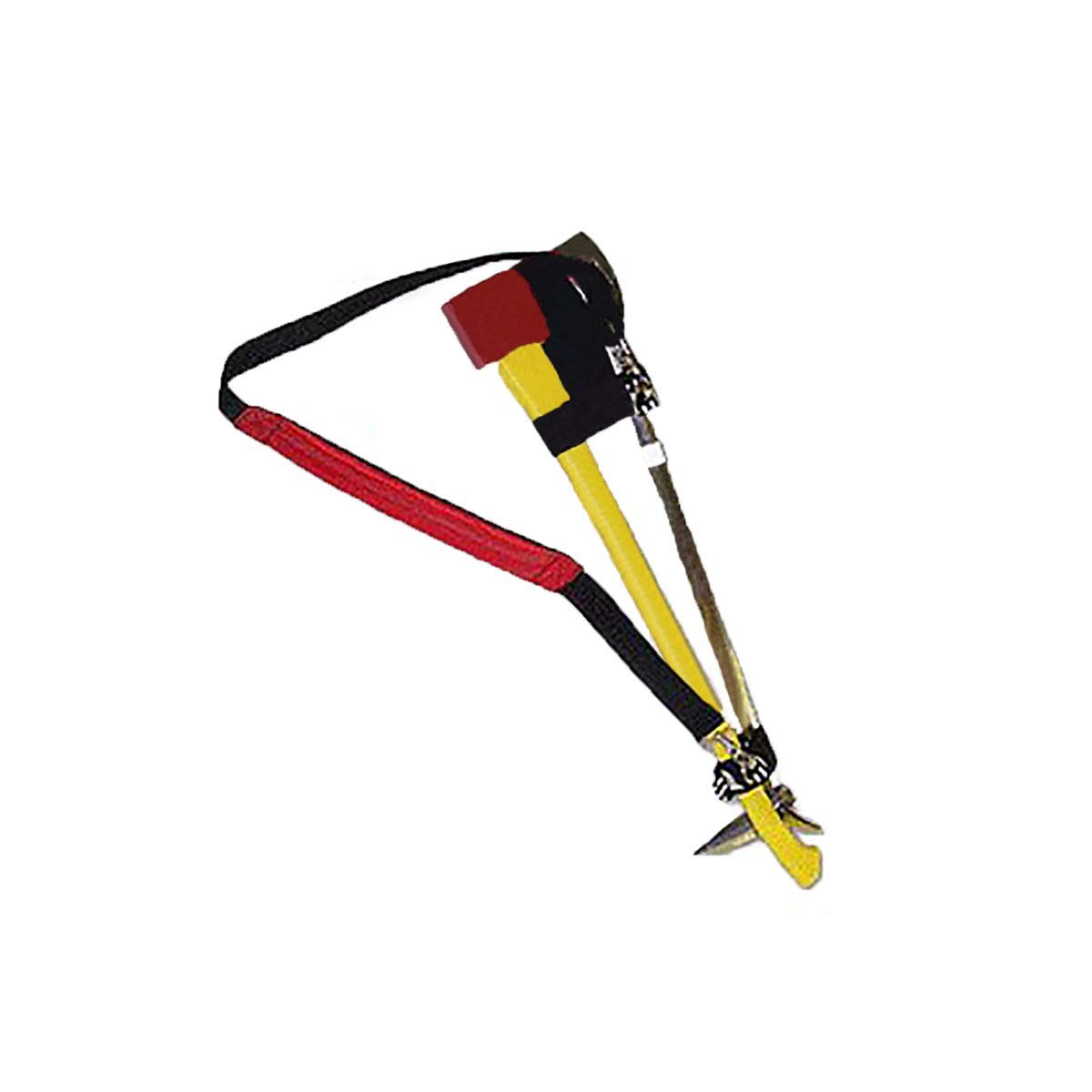 Irons Strap, Red, Marries Halligan and Axe w/Padded Shoulder Strap