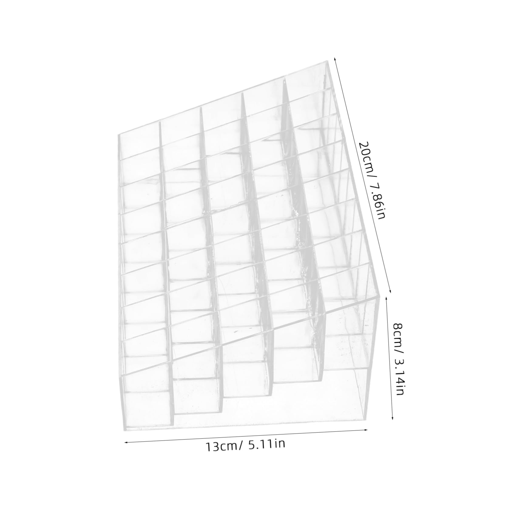 NIYANGLE 2Pcs Multi Grid Lipstick Holders Stylish Desktop Organizers for Makeup Artists Durable and Space Saving Lipstick Stand Compact Design for Bedroom and Vanity Storage