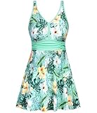 Arolina Womens Plus Size Swim Dress Swimsuit Two Piece Tummy...