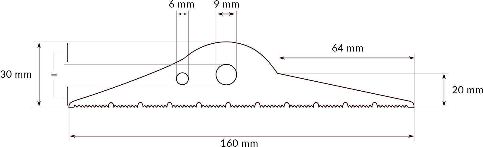 Dq-pp | Guarnizione Soglia Garage | 2,5m | 30mm x 160mm | con colla per installazione | nero | Sigillatura per pavimenti | Soglia in gomma EPDM | 3cm x 16cm