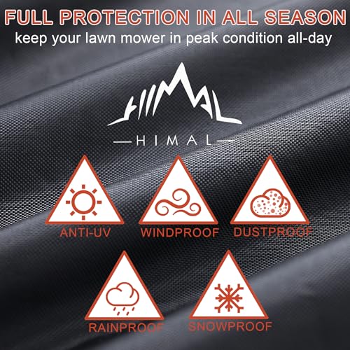 Himal Outdoors Riding Lawn Mower Cover,Heavy Duty 420D to 54" - Image 3