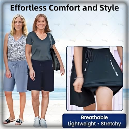 Jeeeun Comfyfit Pants for Older Women, Iced Active Shorts for Women2