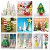 Crafjie Foam Cones for DIY Arts and Crafts (3.75 x 9.7 in, 8 Pack), White Polystyrene Foam Cones Christmas Tree Craft Supplies, for DIY Home Craft Project, Christmas Tree, Table Centerpiece #3