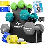KESSER® Hantel-Set, 3 Paar, 1kg - 5kg, 12kg oder 18kg kurzhanteln mit Ständer Aufbewahrung,...