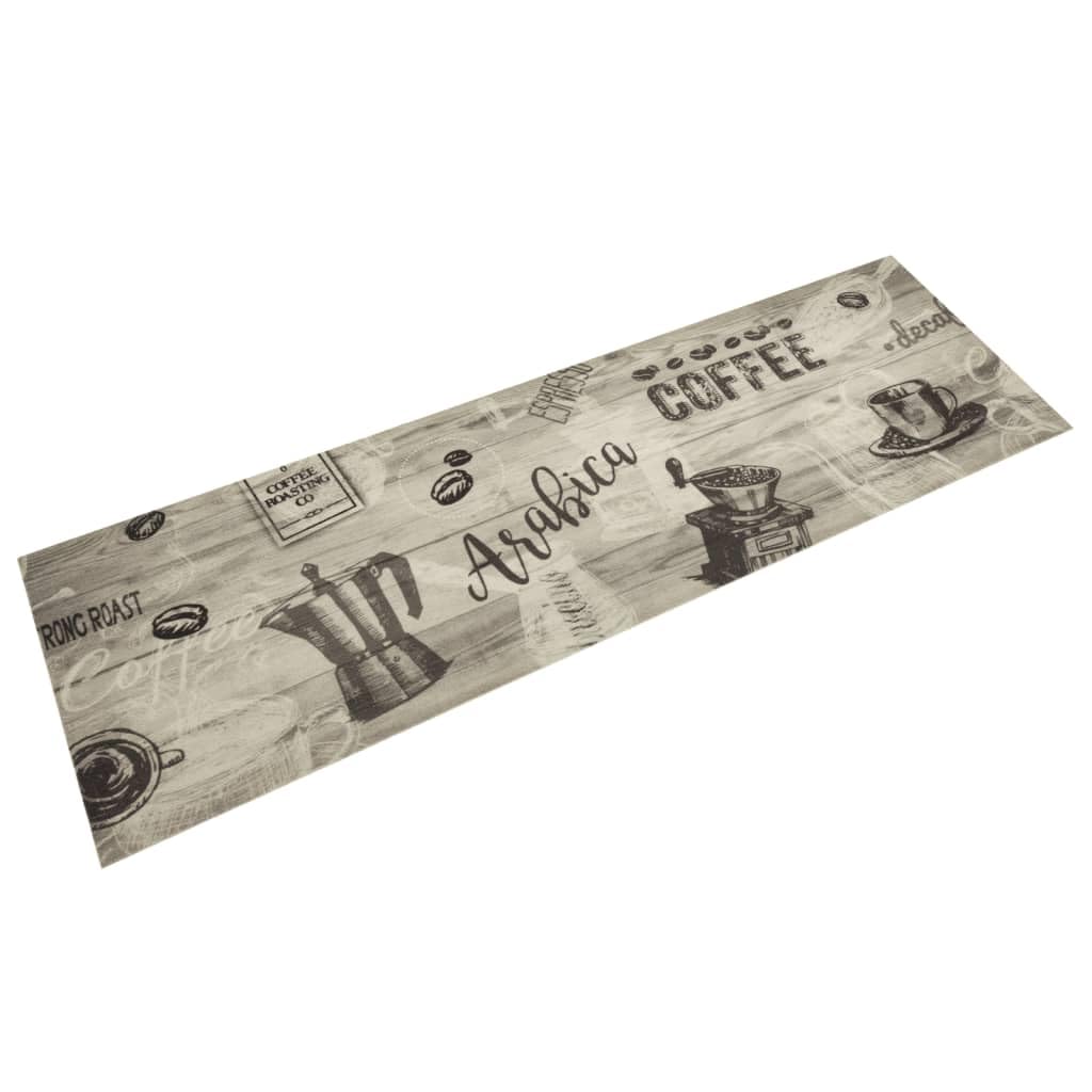 Tapis de cuisine antidérapant en velours lavable et ultra moelleux