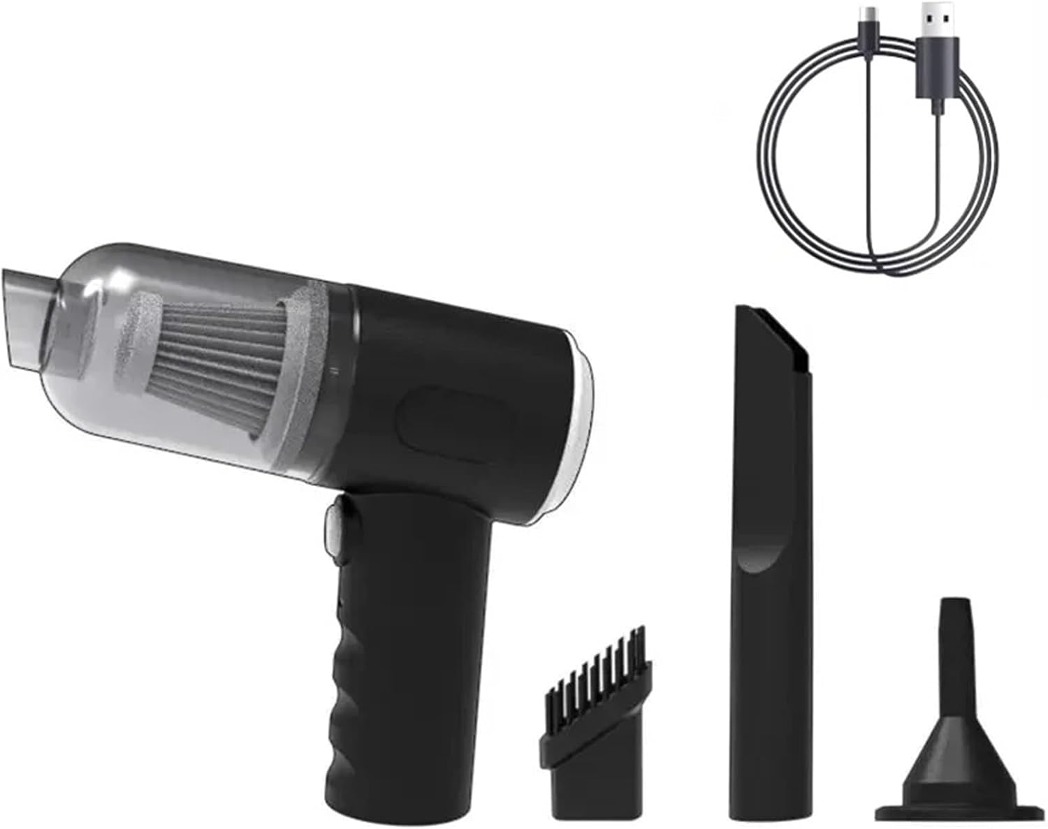 Wireless Car Vacuum Cleaner USB Charging 1200mAh Portable Cleaning Appliance Mini Wet and Dry Blow Vacuum Cleaner Household