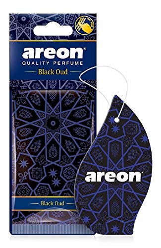 AREON Orient Car Air Freshener I Oriental Perfume Hanging 2D I Black Oud Scent (Pack of 12) AREON Orient Car Air Freshener I Oriental Perfume Hanging 2D I Black Oud Scent (Pack of 12)