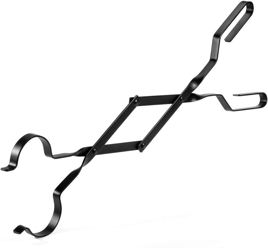 Syntrific Fireplace Tongs 26 Inch Fire Pit Tools for Outsides Fireplace Tongs Log Grabber Large Fire Pit Tongs Rust Resistant Finish Fireplace Tools for Indoor/Outdoor