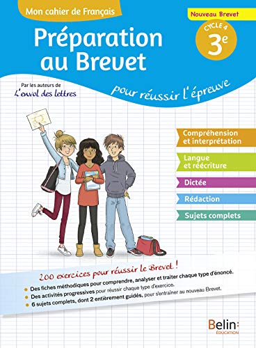 voir fiche du jeu Mon cahier de français 3e : Préparation au brevet pour réussir l'épreuve