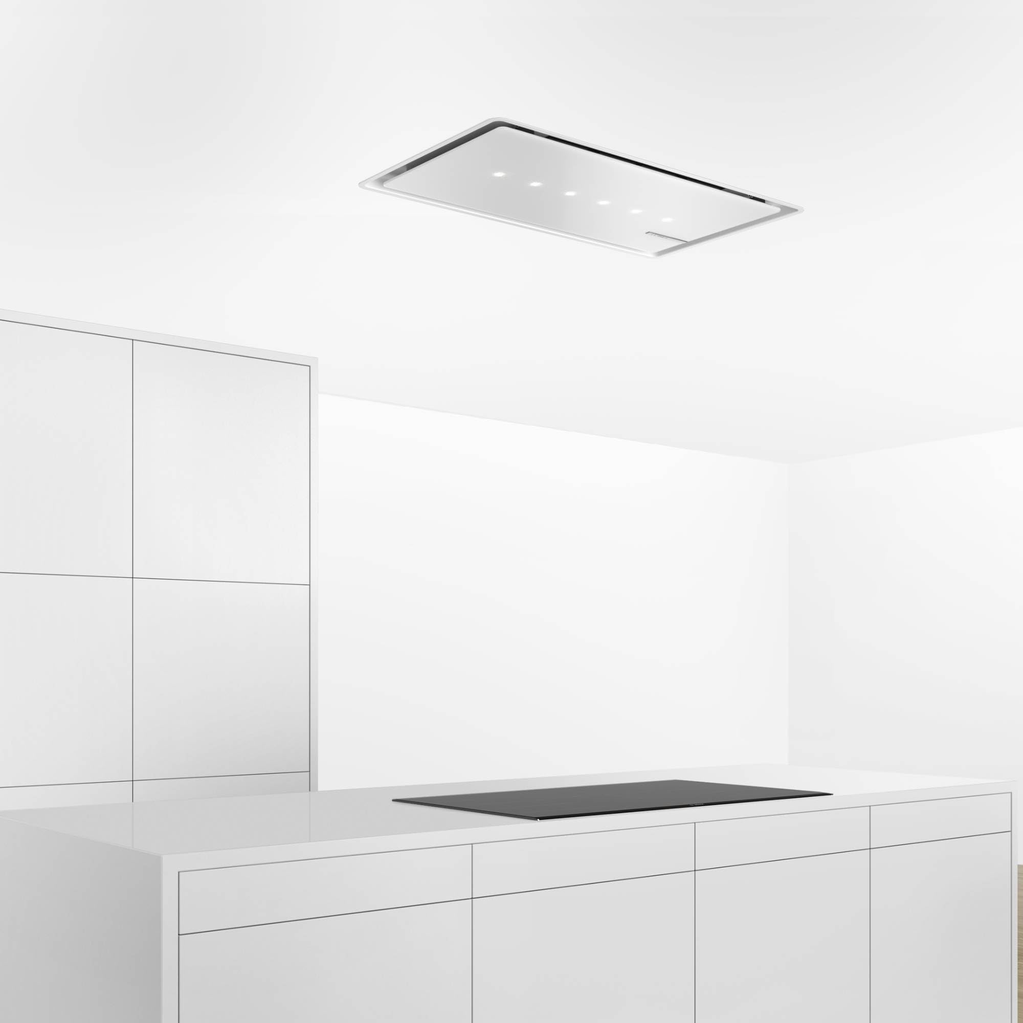 Bosch – Extractor de techo, Serie 8, 90 cm, Motor EcoSilence, PerfectAir, Blanco, DRC99PS20