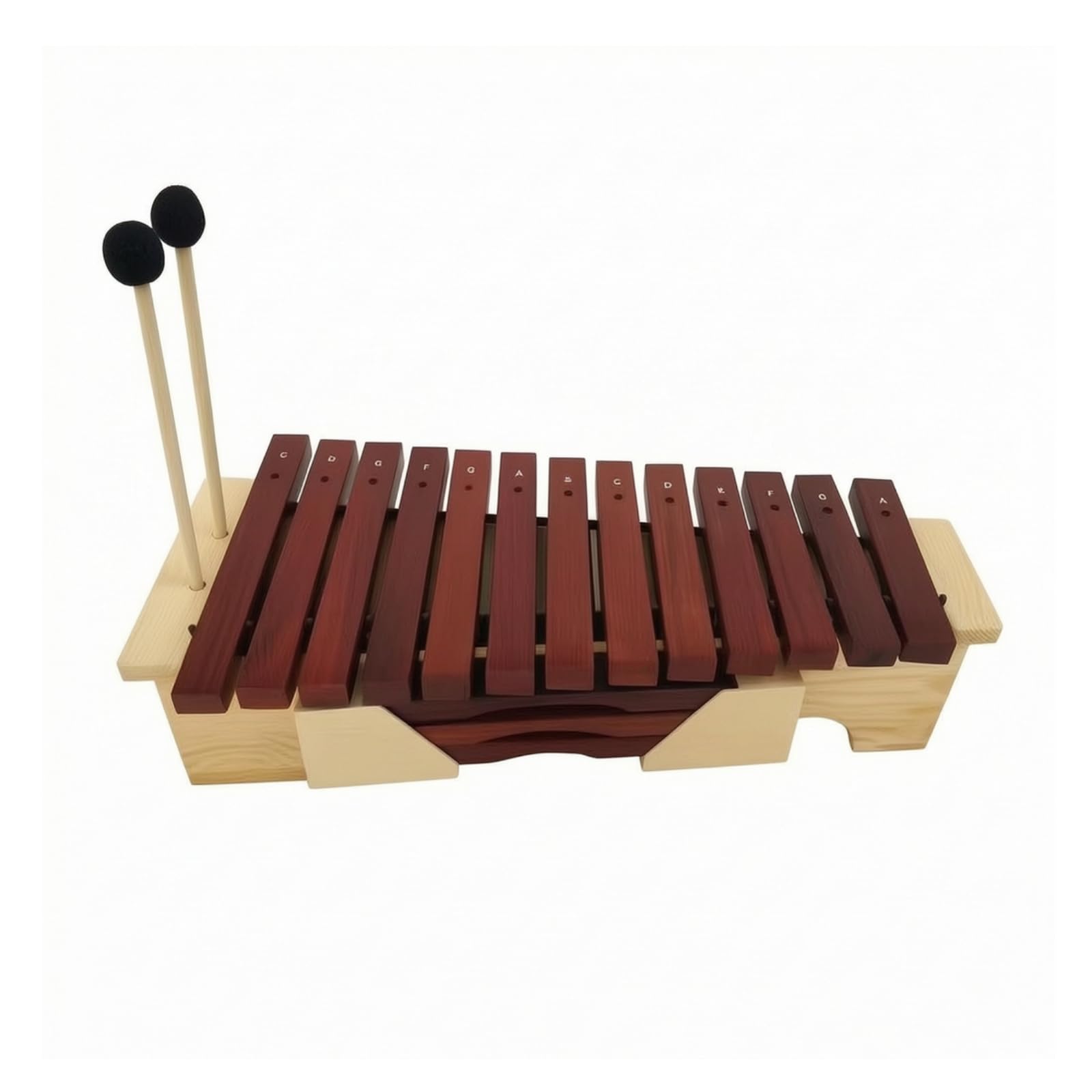 Xilofono Educazione Musicale Xilofono in Legno Didattico Battente per Insegnanti di Musica, Bambini, Scuola Prescolare, Alto