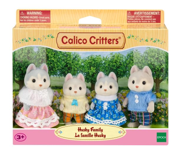 Calico Critters Husky Family, Set of 4 Collectible Doll Figures by Calico Critters - Image 2