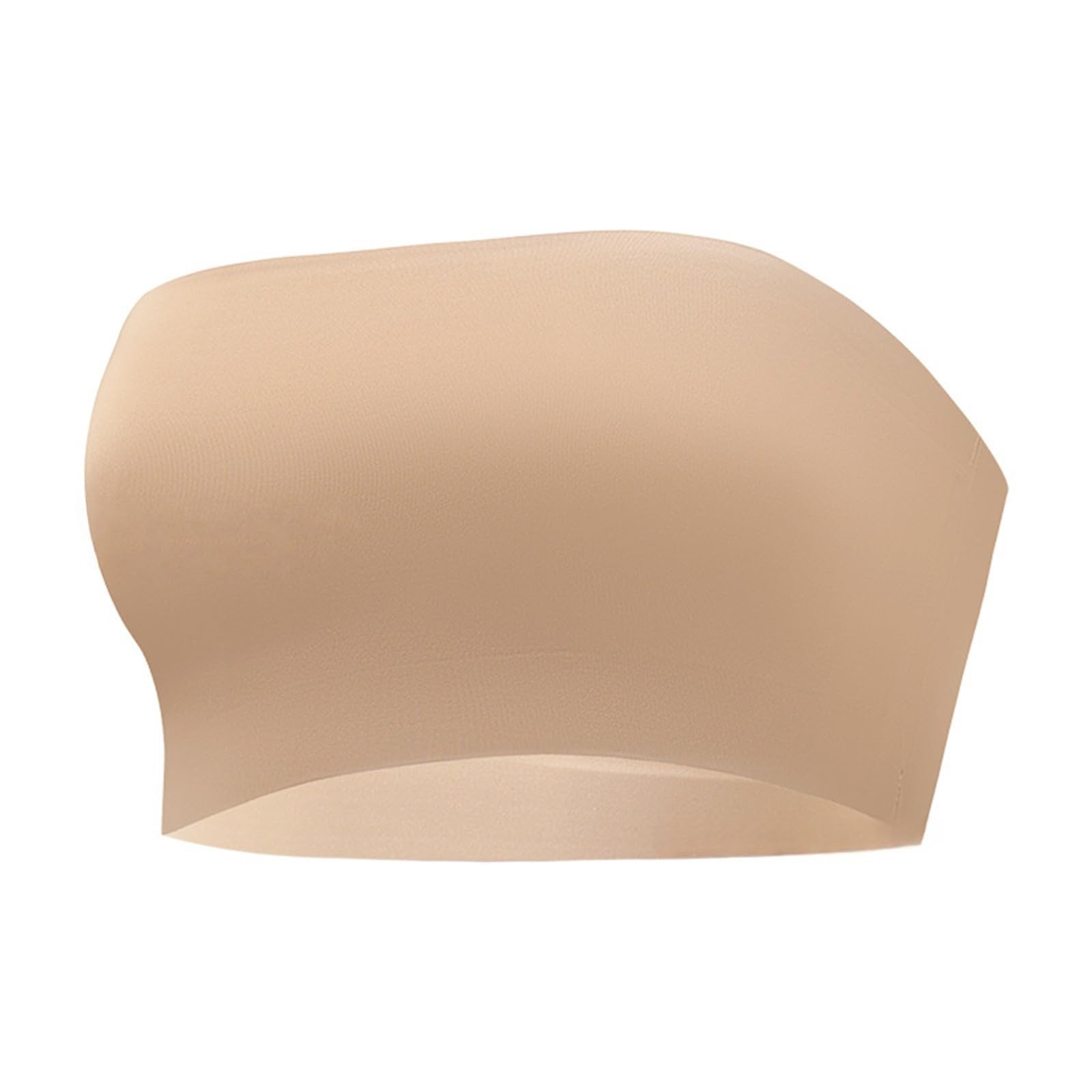Trägerloser BH für Damen, Push-Up, abnehmbar, für schlaffe Brüste, Sport-Tops, weich, bequem, bequem, bequem, leicht, unsichtbar, für Herbst und Sommer