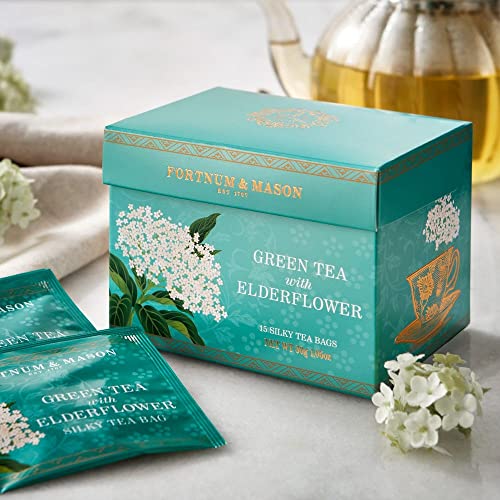 Thé vert avec fleur de sureau infusion bien-être 15 sachets 30 g