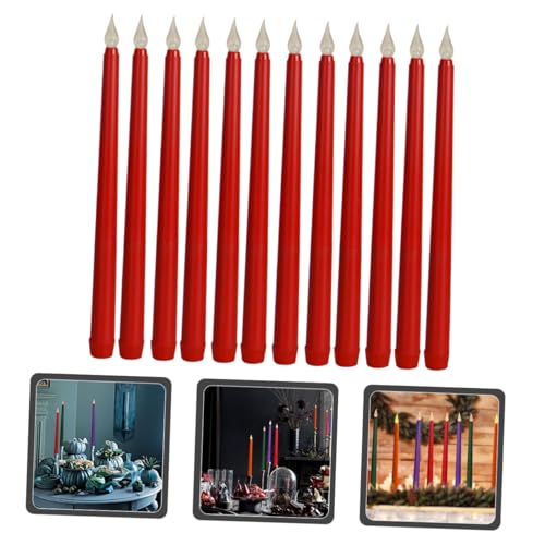 Velas LED cónicas pack de 12: el complemento ideal para crear mesas románticas 3