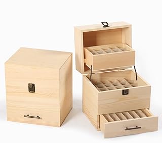 FOMIYES Storage Case for Essential Oils 3 59 Folding Storage Box Storage Case for Essential Oils Folding Wood Box Wooden Essential Oil Box Box Wooden Box Wooden, As Shown, medium, Sports