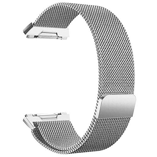 LouisTech para Fitbit Ionic Correas Bandas,Bucle Acero Inoxidable Pulsera de Metal para Fitbit Ionic