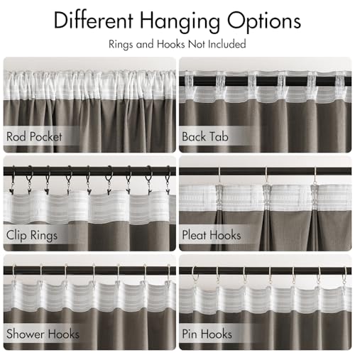 Image of MIULEE Blush Beige Velvet Pinch Pleat Blackout Curtains W52 X L96 Inches | 2 Panels,Luxury,Thermal Insulated,Super Soft,Back Tab & Rod Pocket,for Bedroom Living Room