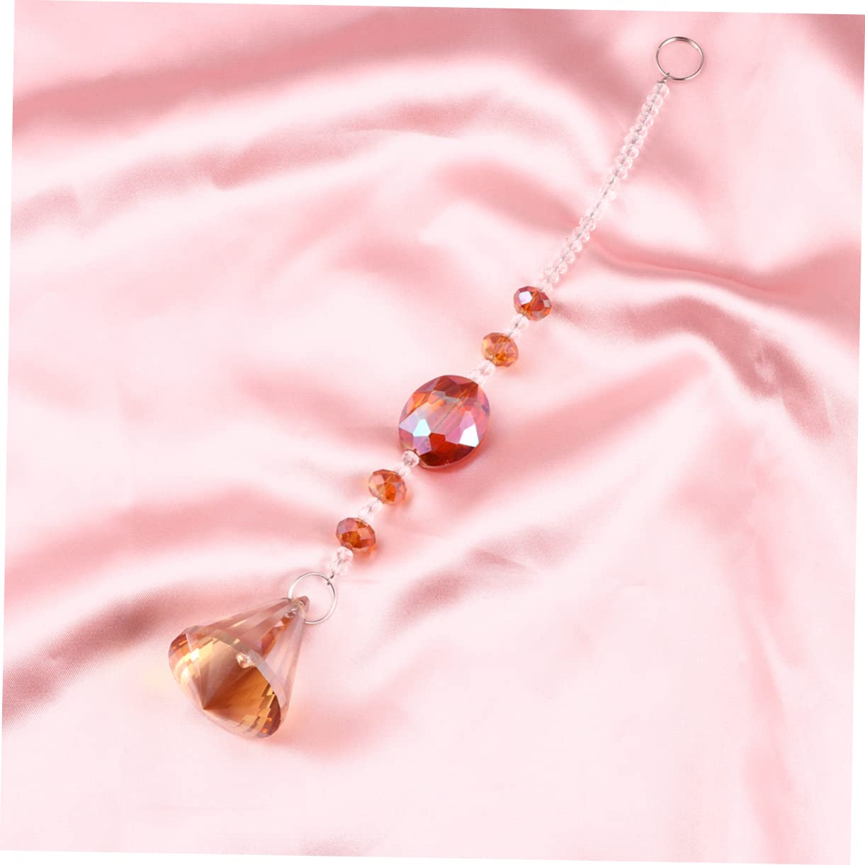 SUPVOX 2Pcs Hanging Ball Prisms Octagon Chakra Suncatchers for Window Ceiling Chandelier Decoration Rainbow Light Refraction and Feng Shui Crystals