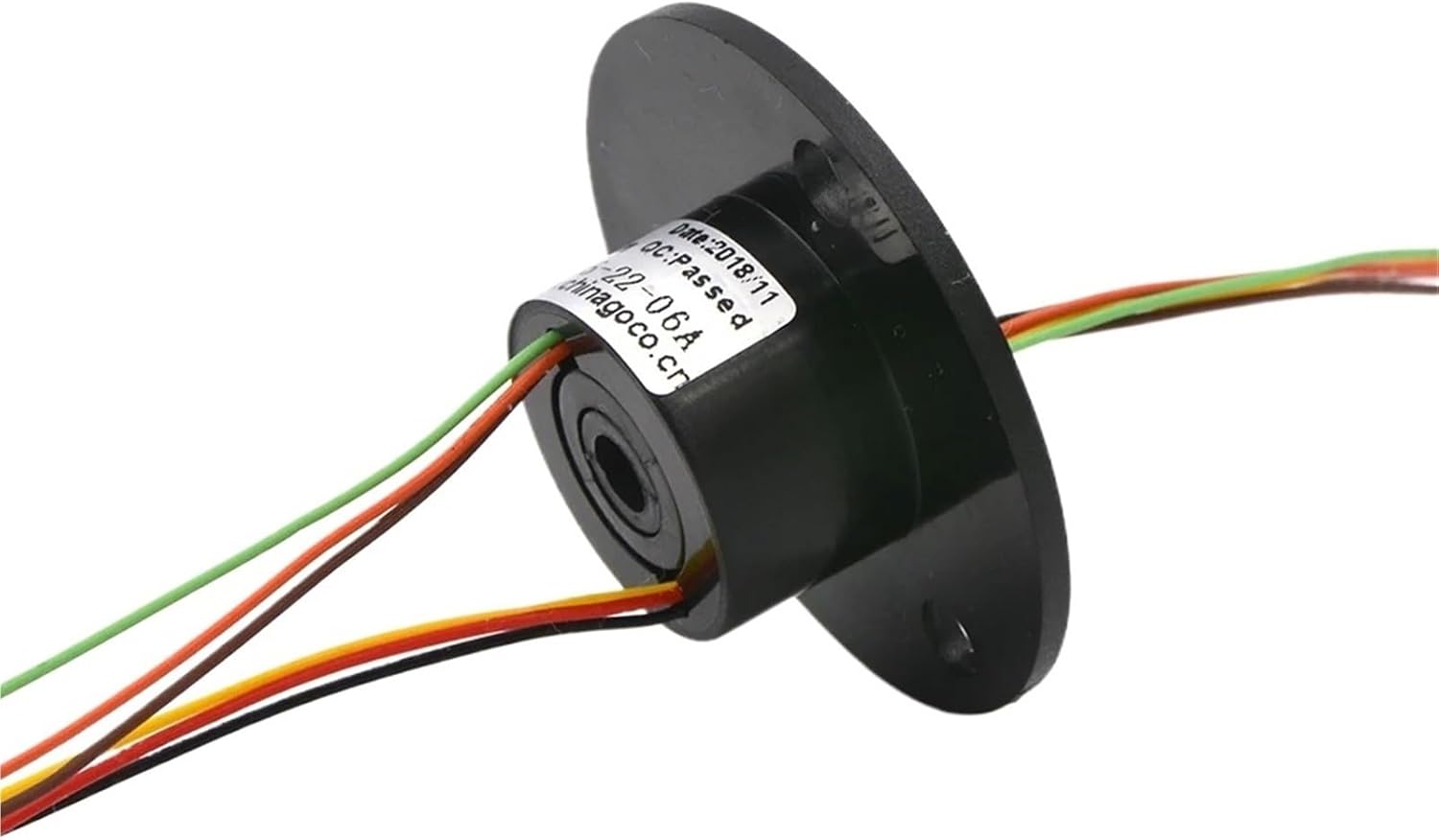 1pcs 2/4/6/12 Channels/Rings Slipring with Hole Dia.5mm 2A Electric Slip Ring Hollow Shaft(6 Channels)