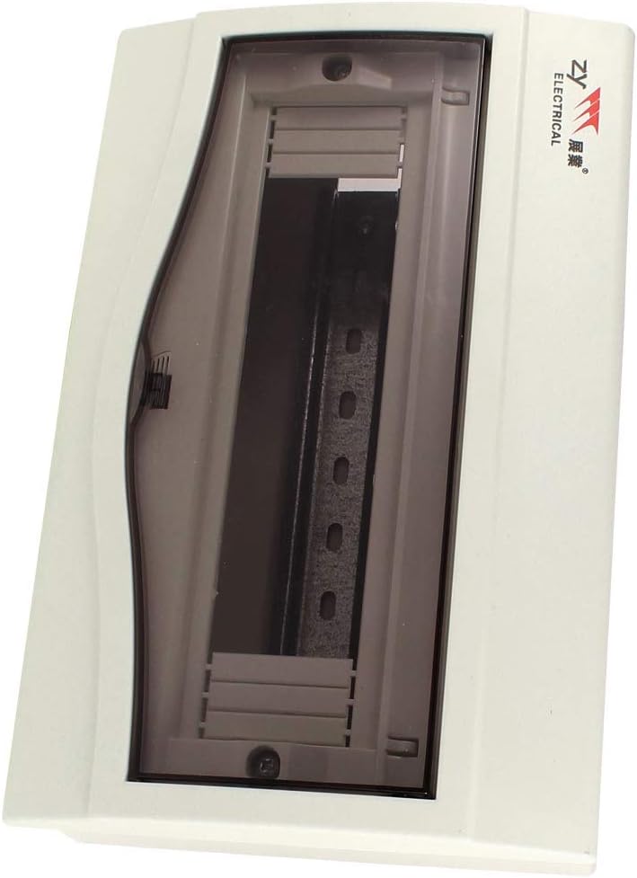 Aexit Gray Plastic Electrical Boxes, Conduit & Fittings Housing Cuboid Protective 9-12 Way Power Electrical Boxes Distribution Box