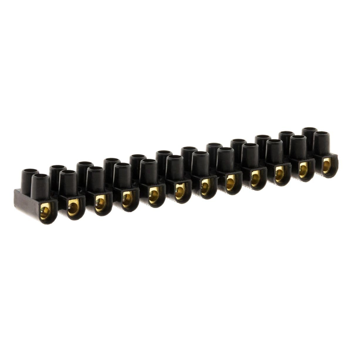 Zenitech - Barras de 12 soportes 6 mm², color negro