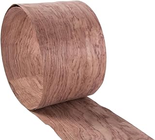 Natural Rosewood Thin Veneer (Interlocked Grain) - DIY Restoration Sheets, Wooden Sticker - Decorative Veneer for Guitar-Speaker Renovation, Furniture DIY, Handmade Crafting - Unfinished Wood Material