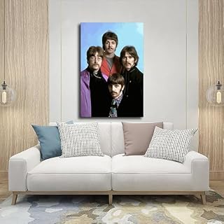 RePaLy Poster des Beatles de 1967, poster sur toile, décoration murale pour salon, chambre à coucher, avec cadre, 40 x 60 cm - Les Beatles, Paul McCartney, John Lennon, RIngo Starr, George Harrison RePaLy Poster des Beatles de 1967, poster sur toile, décoration murale pour salon, chambre à coucher, avec cadre, 40 x 60 cm – Image 5
