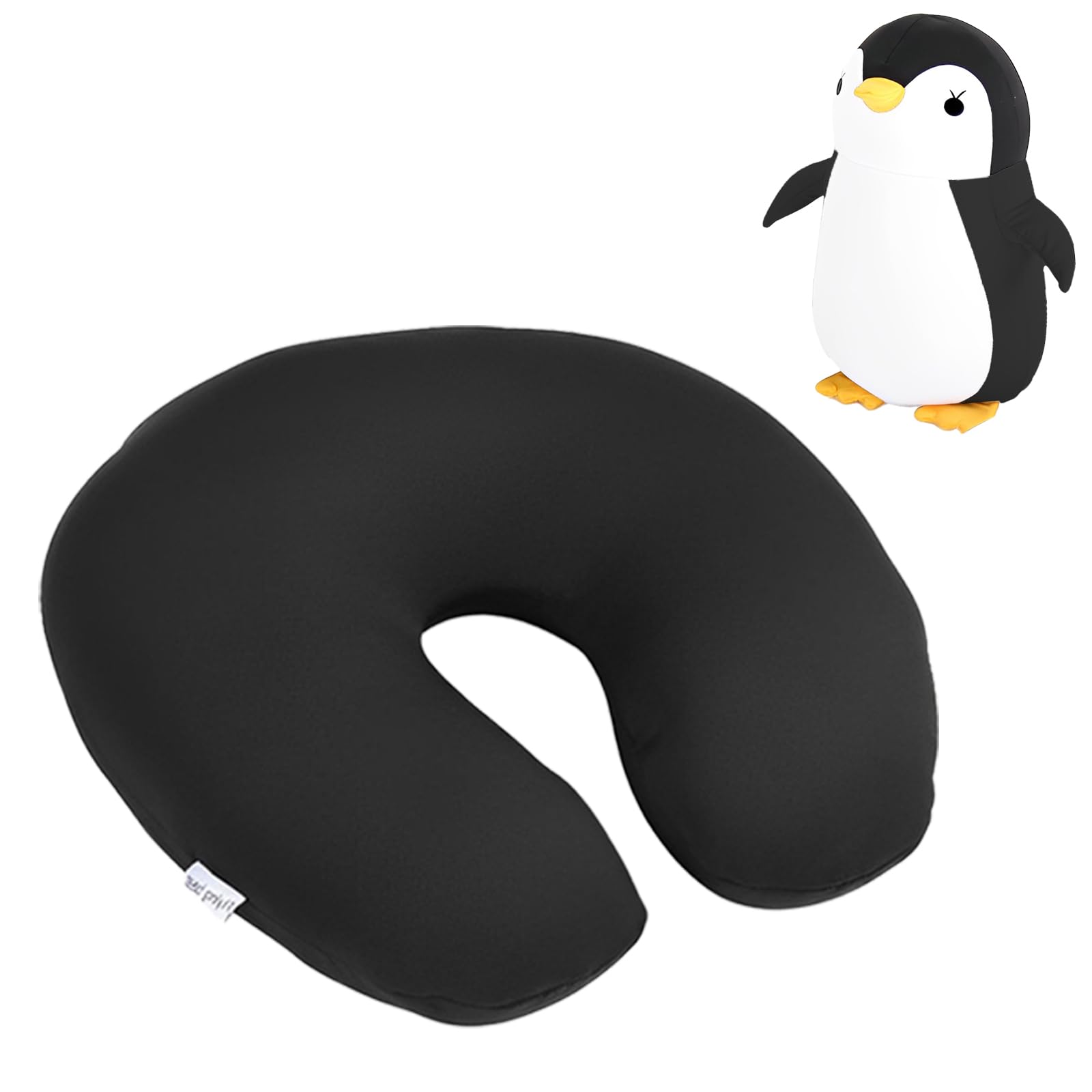Nizirioo Nizirioo Almohada cervical 2 en 1 de viaje en forma de U para niños, cojín cervical transformable de dibujos animados, cojín cervical para niños en coche, adecuado para aviones, viajes, oficina,