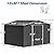 DHPM 10X8 FT Outdoor Storage Shed Clearance, Metal Foundation Anti-Corrosion Utility Tool House with Lockable Door & Shutter Vents, Waterproof Storage Garden Shed for Backyard Lawn Patio