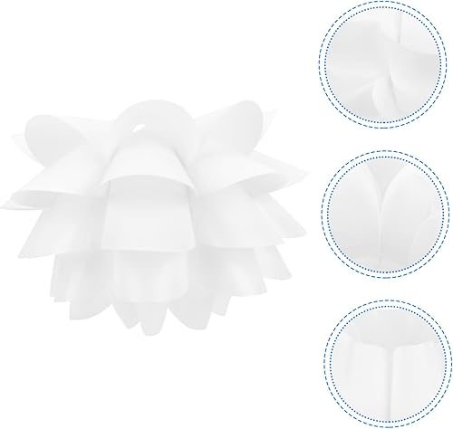 Miniatura 9 de STOBAZA Pantalla de flor de loto cubierta de lámpara de plástico adorna accesorio de luz pantalla multifuncional para el hogar