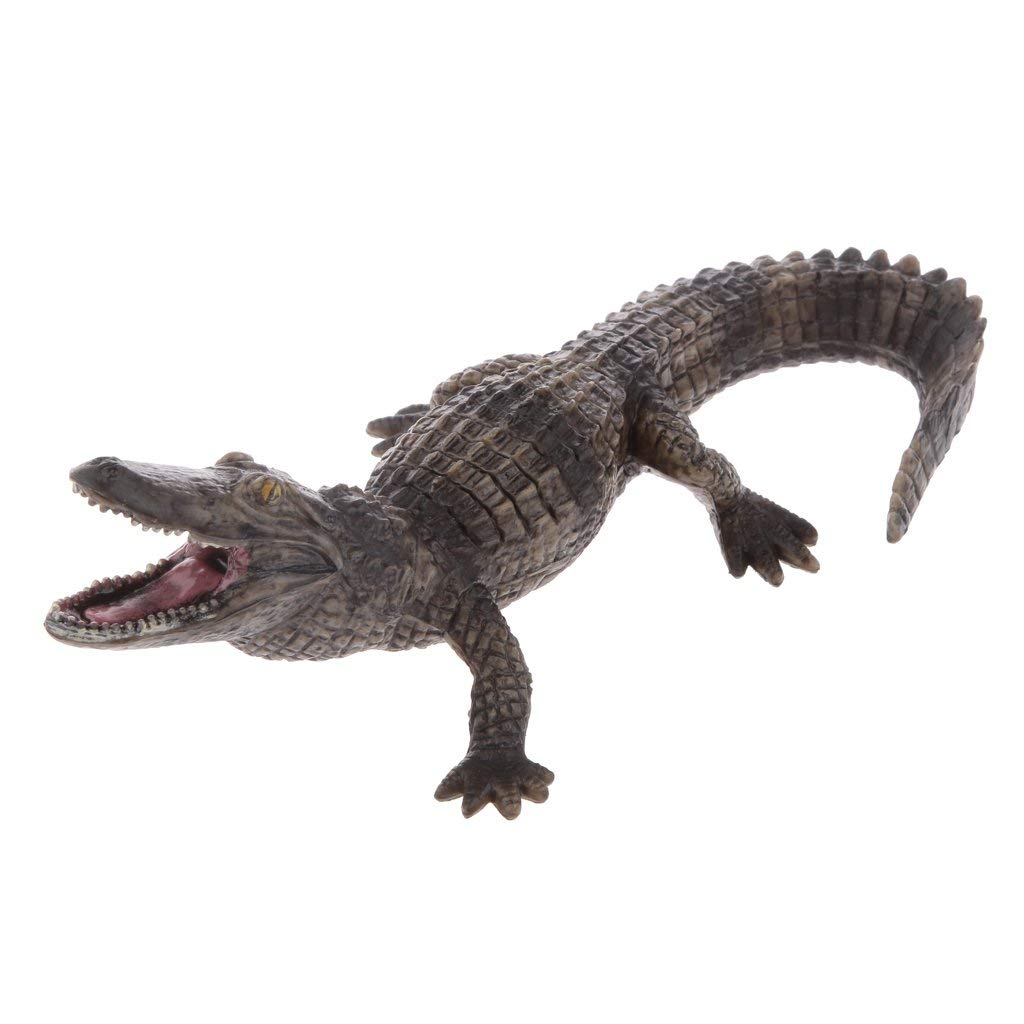 Realistic Crocodile Animal Figure Showcase Display Model Educational Toy for Kids