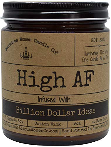 Malicious Women Candle Co - High AF, Exotic Hemp (Cannabis Flower & Patchouli)