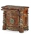 Michael Amini Villa Valencia Bedside Chest, Classic Chestnut