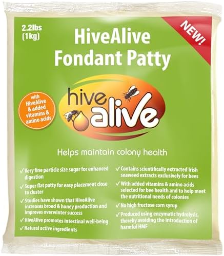 HIVE ALIVE Bee Food Fondant for Winter, Spring & Fall Feeding, Si...