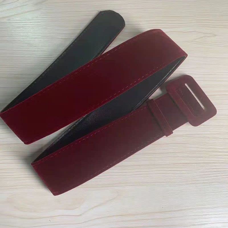 Women Velvet Wide Waist Belt Cinch Corset Waistband Vintage High Waist Belts for Dress, 1.97 inch Width 42 inch Length3