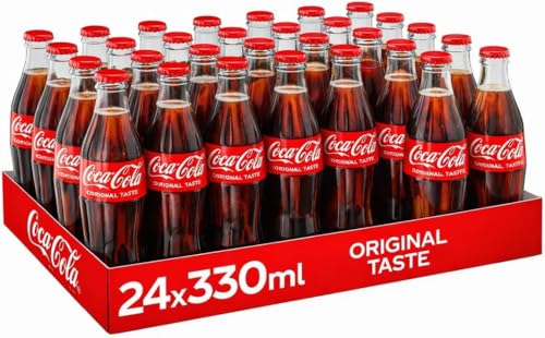 Coca-Cola Original Taste Glass Bottles 330ml Pack of 24