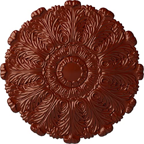 Image of Ekena Millwork Durham Ceiling Medallion, Firebrick