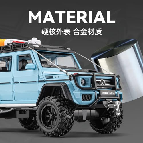 Image of VBE 1:24 Diecast Mercedes-Benz G550-4X4 Modified Metal Pull Back Car with 6 Openable Doors & Sound Light Auto Toy Car Best Gift Toys for Kids Boys?Colors As Per Stock?