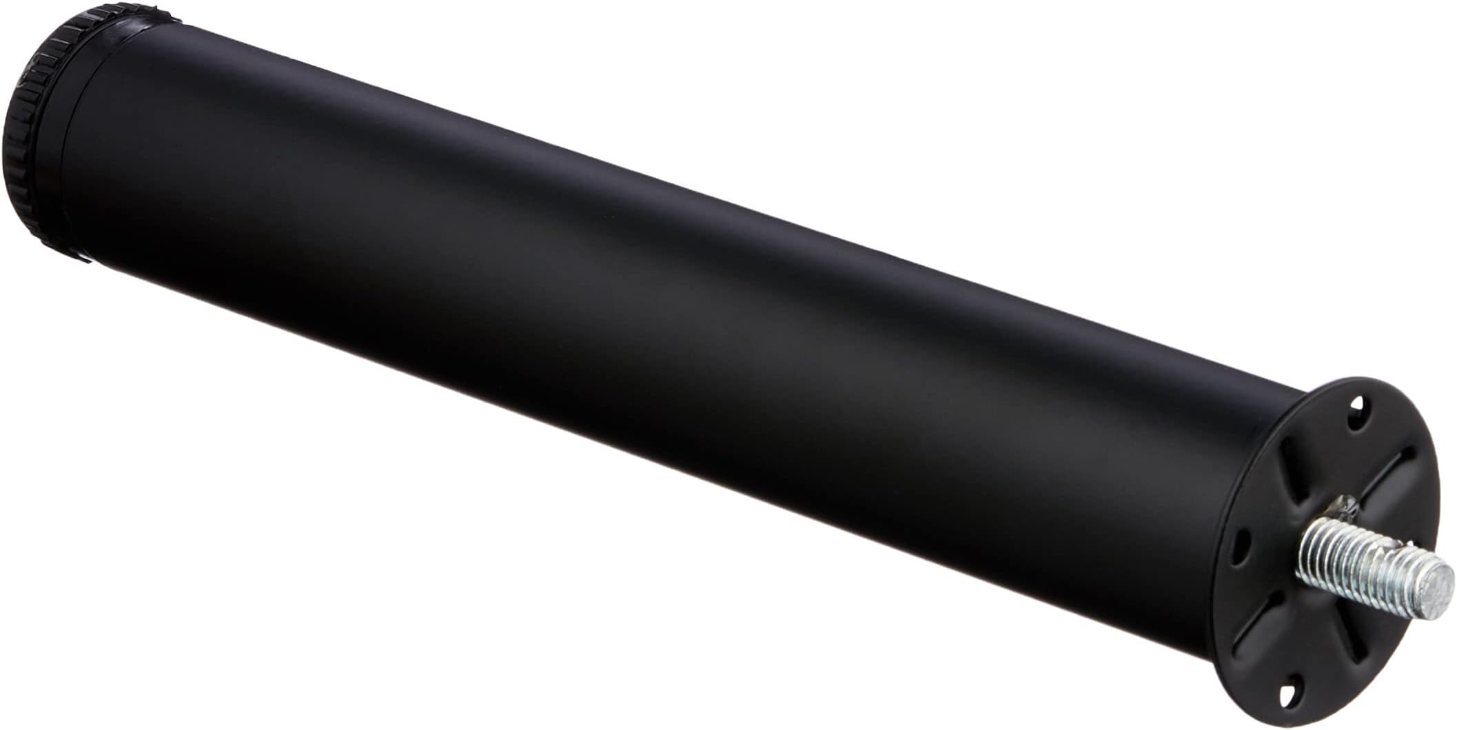 Home System 674201 Round Metal feet for Slatted Bed Frames, ร 40 cm, Height 25 cm, Black/Black
