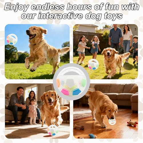 The Mellow Dog Calming Ball, Hundespielzeug Unzerstörbar, Anti Stress Ball Hund, Hundeball mit Handle, Interaktives Hundespielzeug Ba-ll, Antistressball für kleine, mittelgroße und große Hunde Blue)