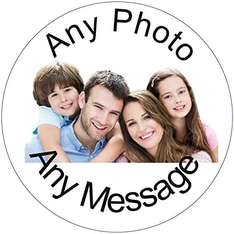 Your Very Own Photo & Message PRE CUT Cake Topper 8 Inch PERSONALISED Edible on Icing Sheet