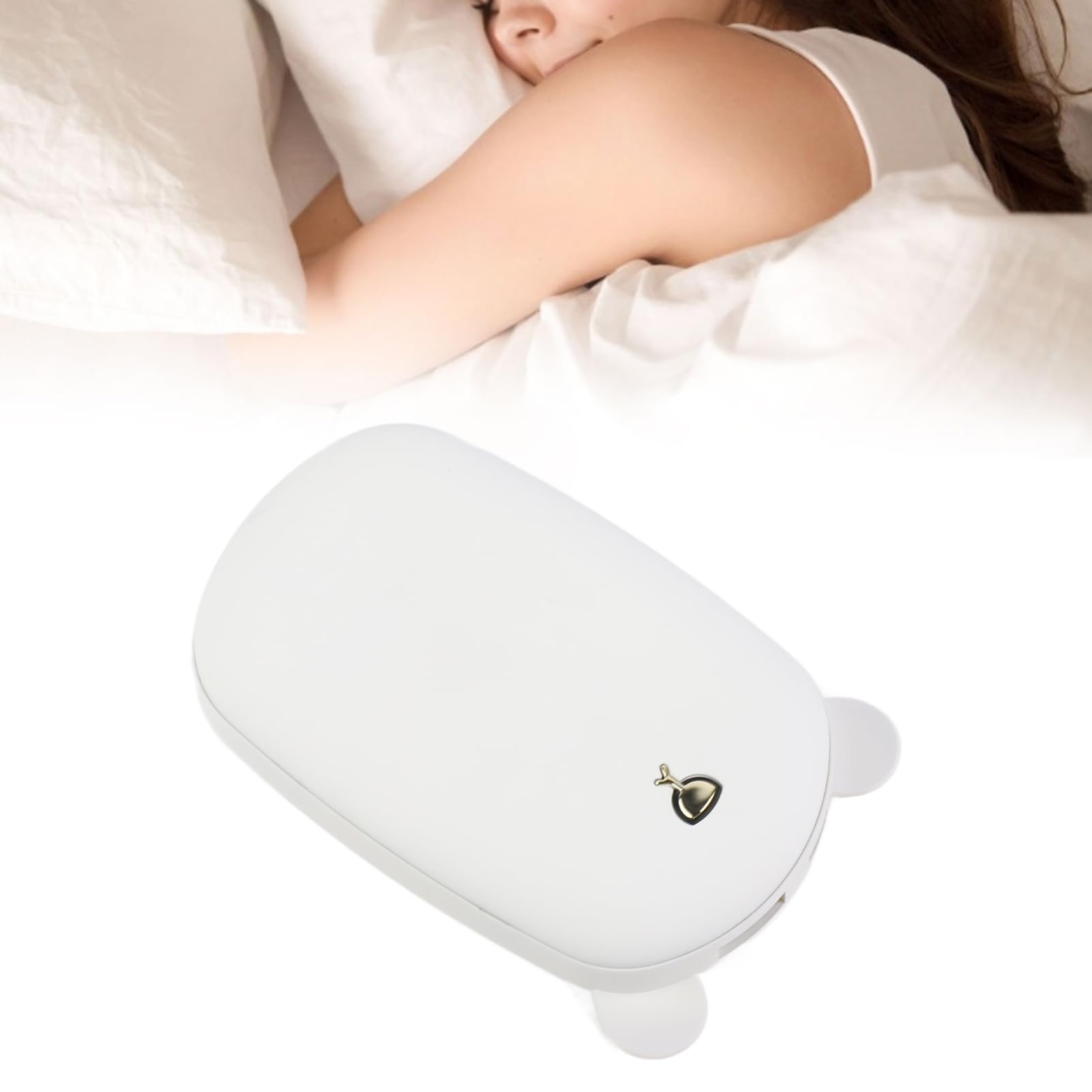 Chauffe-Mains électrique Portable Double Face avec Chargement USB pour Une Utilisation en Extérieur, Matériau ABS Léger, Batterie 3600 MAh, Design élégant