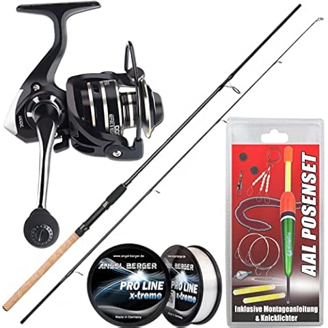 Angel-Berger Steck Angelset Rute Rolle Cover