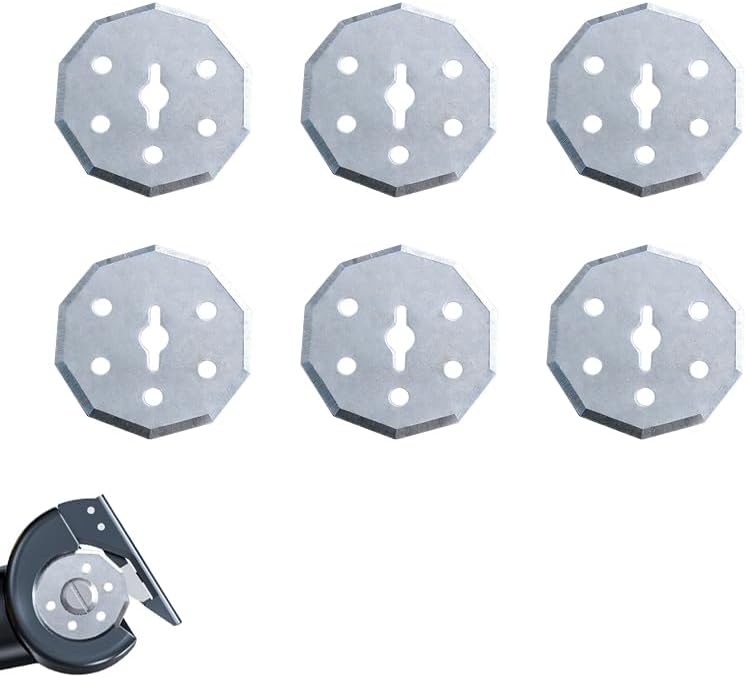 6 Pcs 42mm/1.64in Rotary Cutter Blades, Electric Scissors Replacement Blades Compatible with Fanttik C8 Nano and Most Electric Scissors & Box Cutters